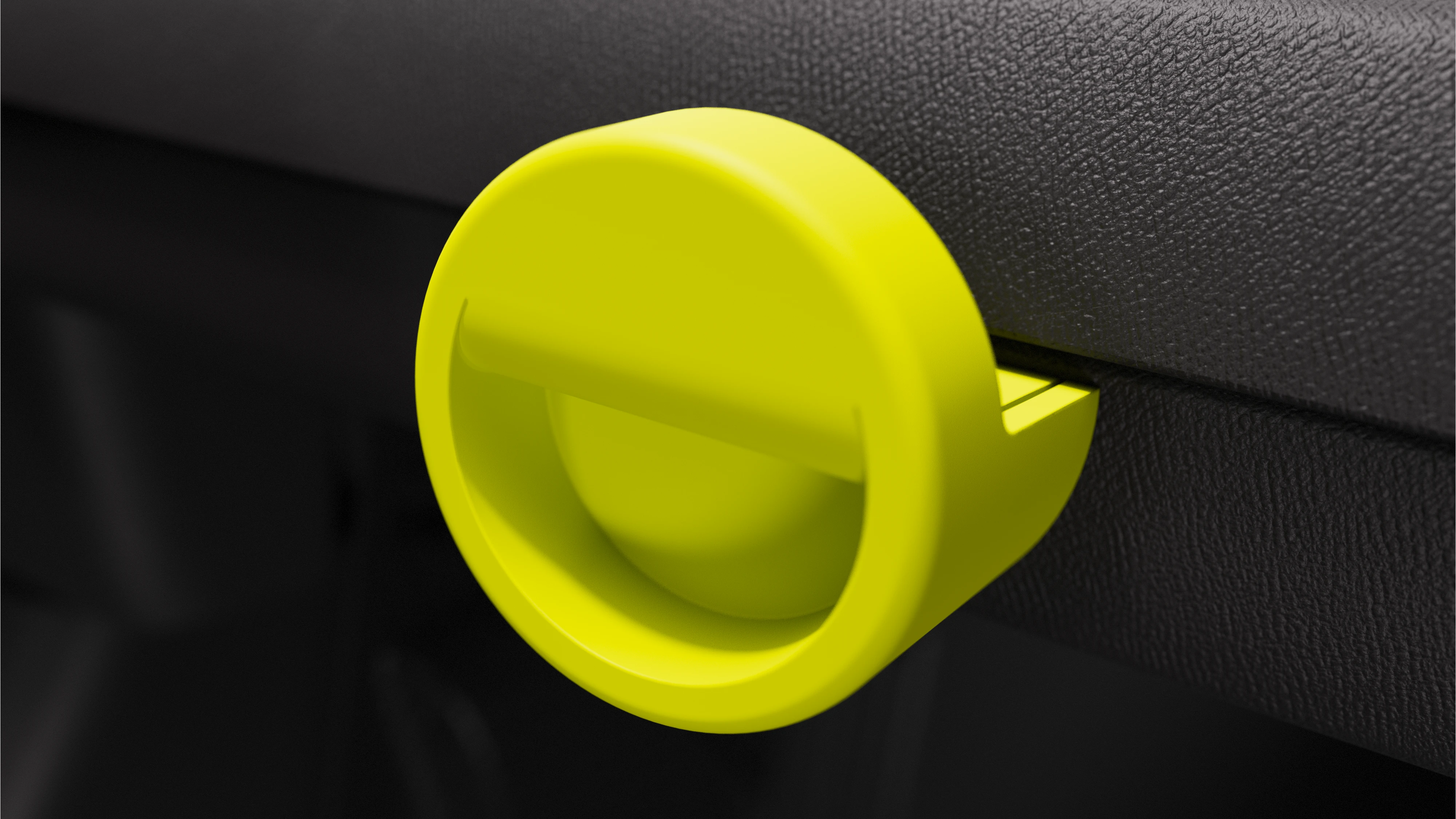 ista detalhada do interior do Citroën Ami x Rip Curl elétrico sem matrícula, gancho de arrumação do Citroën Ami para carro elétrico urbano